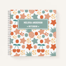 Kids Tropical Fruits & Stars Pattern Personalised