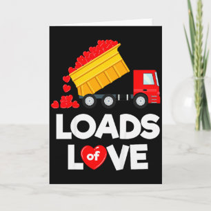Kids Truck Valentine Shirt For Boys Kids Toddlers  Card