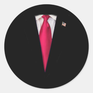Kid's Trump Halloween Costume  Classic Round Sticker