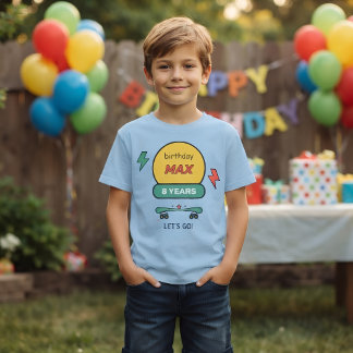 Kids Tshirts Create Your Own Birthday, Custom Name