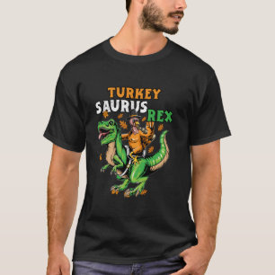 Kids Turkeysaurus Rex Turkey Dino Boys Toddler Tha T-Shirt