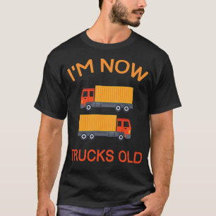 Kids Two 2nd Birthday Party Truck Trucker Big Vehi T-Shirt