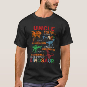 Kids Uncle You Are My Favourite Dinosaur Father's  T-Shirt