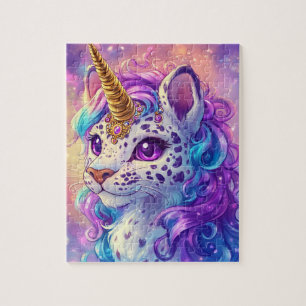 kids unicorn cheetah jigsaw puzzle