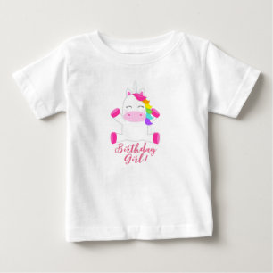Kids Unicorn Gold Eyes Horn T-Shirt Birthday