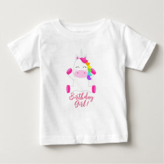 Kids Unicorn Gold Eyes Horn T-Shirt Birthday