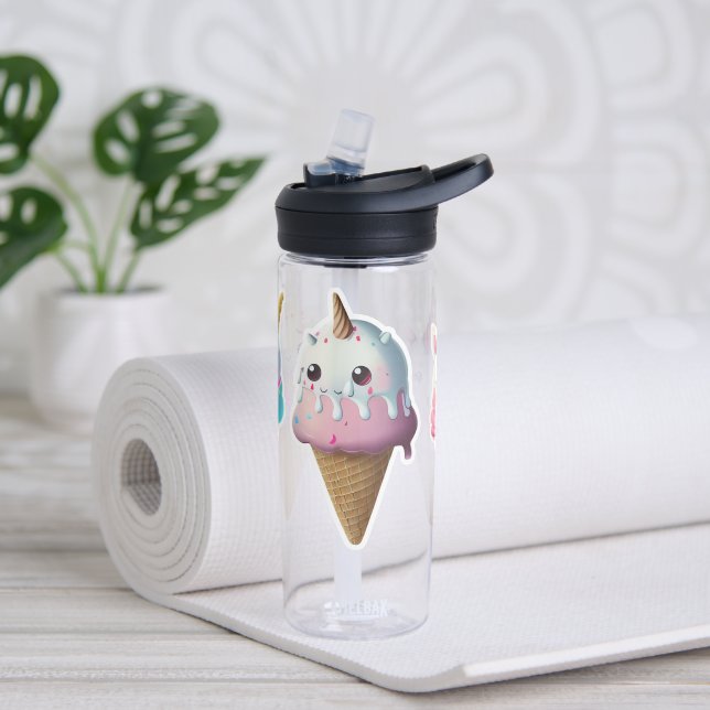 Kids Unicorn Ice Cream  Water Bottle (Yoga)