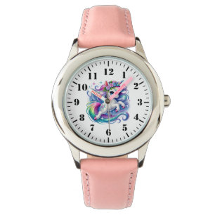 Kids Unicorn Leather Watch