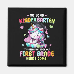 Kids Unicorn So Long Kindergarten Graduation Last Magnet