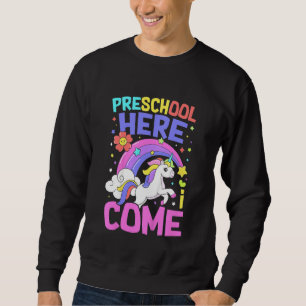 Kids Unicorn  Teacher Students Pre School Back To  Sweatshirt