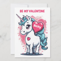 Kids Unicorn Valentine's Day