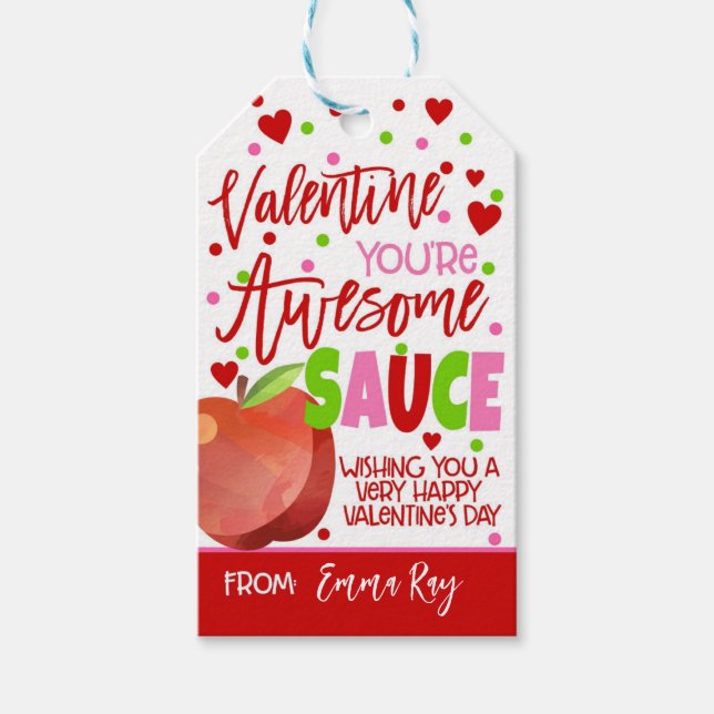 Kids Valentine Favour Tag (Front)