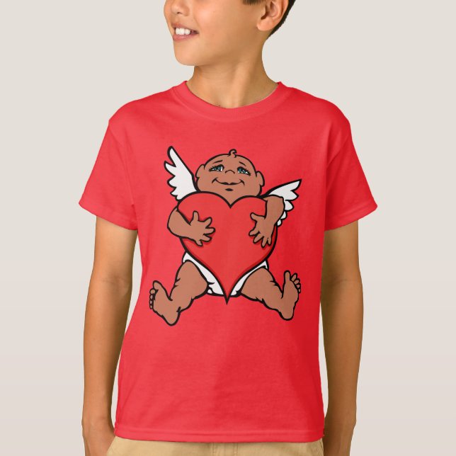 Kid's Valentine Shirts Cupid Love T-Shirts (Front)
