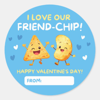 Kids Valentine Stickers – I Love Our Friend Chip
