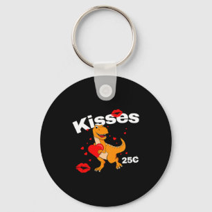 Kids Valentines Day Boy Dinosaur Son Rex Kisses 25 Key Ring