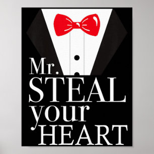Kids Valentines Day Boys Mr. Steal Your Heart Suit Poster
