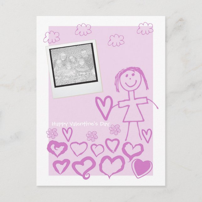 Kids Valentine's Day Postcards (Front)