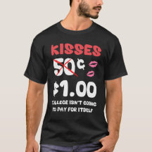 Kids Valentines Day Shirt For Boys Funny Kisses On
