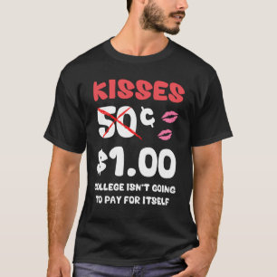 Kids Valentines Day Shirt For Boys Funny Kisses On