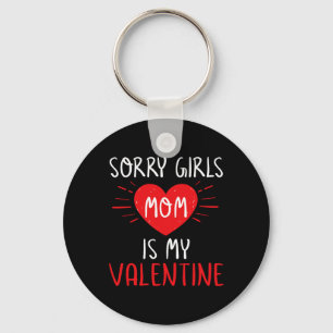 Kids Valentines Day Toddler Boys Shirt Mommy Is My Key Ring