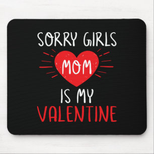 Kids Valentines Day Toddler Boys Shirt Mommy Is My Mouse Pad