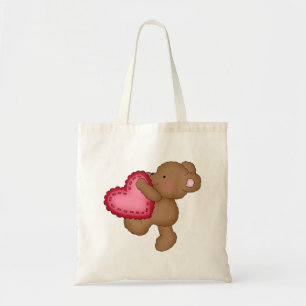 Kids Valentine's Day tote bag