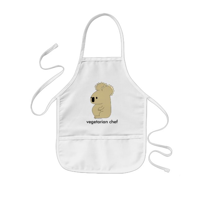 kid's vegetarian chef apron (Front)