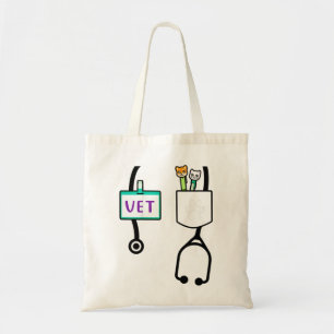 Kids Veterinarian Costume Gift Boys Girls Kids Ani Tote Bag