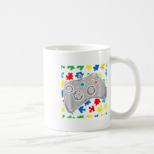 Kids Video-game Controller Autism Awareness Puzzle Coffee Mug