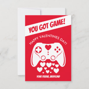 Kids Video Game Valentines Day Card