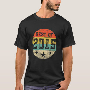 Kids Vintage 2015 7th Birthday Best Of 2015 Retro T-Shirt