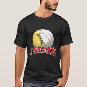 Kids Volleyball Softball Cute Youth Cool Girl T-Shirt