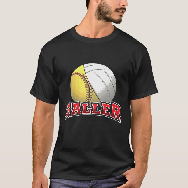Kids  Volleyball Softball Cute Youth  Cool  Girl T-Shirt (Front)