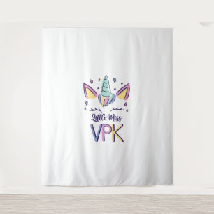 Kids VPK Girl First Day Little Miss VPK T-Shirt Tapestry