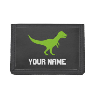 Kid's wallet with t-rex jurassic tyrannosaurus rex