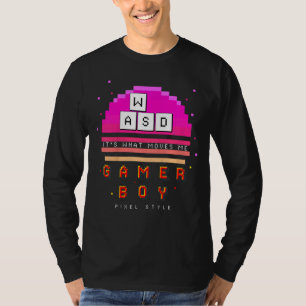 Kids Wasd It's What Moves Me Computer Video Games T-Shirt