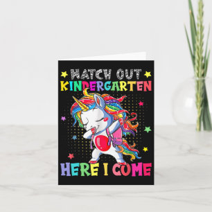 Kids Watch Out Kindergarten Here I Come Back To Sc Card