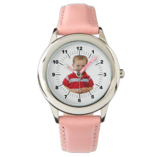 Kid's Watch - Personalized - Pink Numbered