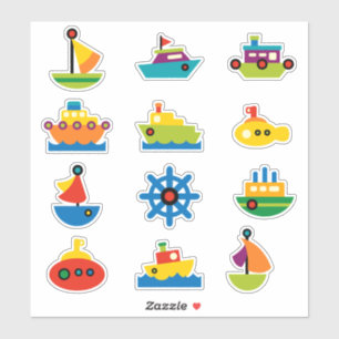 Kids Water Transportation  Sticker