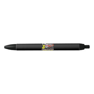 Kids WEE-OOH! Im 3 Firefighter Fire Truck Gift Black Ink Pen