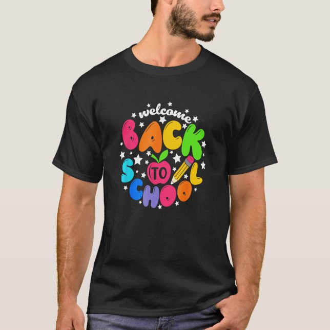 Kids Welcome Back To School First Day Of School Te T-Shirt (Front)
