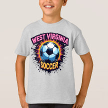 Kids West Virginia Soccer T-Shirt – WV Pride