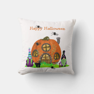 Kids Whimsical Gnomes Halloween  Cushion
