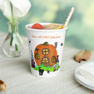 Kids Whimsical Gnomes Halloween  Paper Cups
