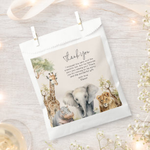 Kids Wild Animal Photo Birthday Favour Bag