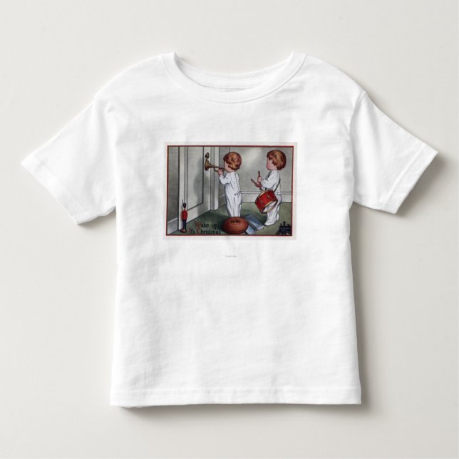 Kids with Drum and Trumpet Toddler T-Shirt (Front)