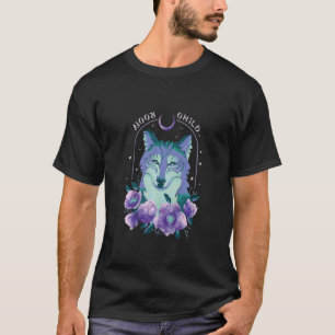 Kids Wolf Realistic Wolves Animal Howling At The M T-Shirt