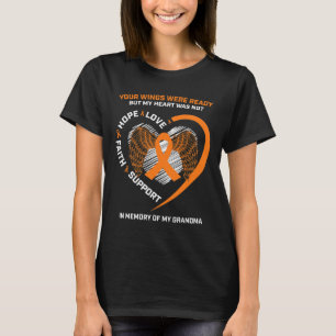 Kids Women Men Memory Of My Grandma Leukaemia Awar T-Shirt