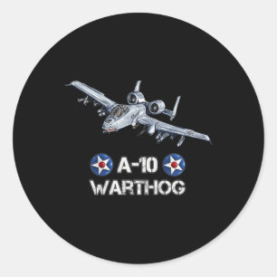 Kids World War 2 F6f Hellcat Fighter Aeroplane Classic Round Sticker