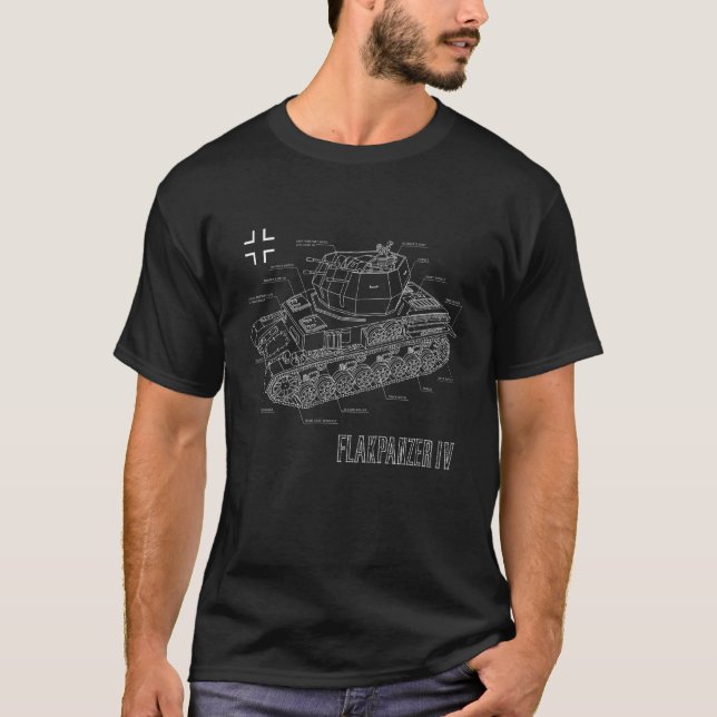 Kids World War 2 German Flakpanzer Iv 4 Wirbelwind T-Shirt (Front)